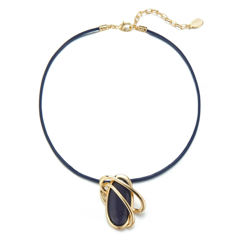Ekila - Collier Bleu marine