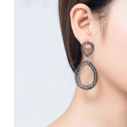 Lysia - Boucles d'oreilles tige argenté 2