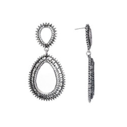 Lysia - Boucles d'oreilles tige argenté