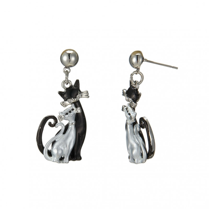 Parinita - Boucle d'oreille tige Noire