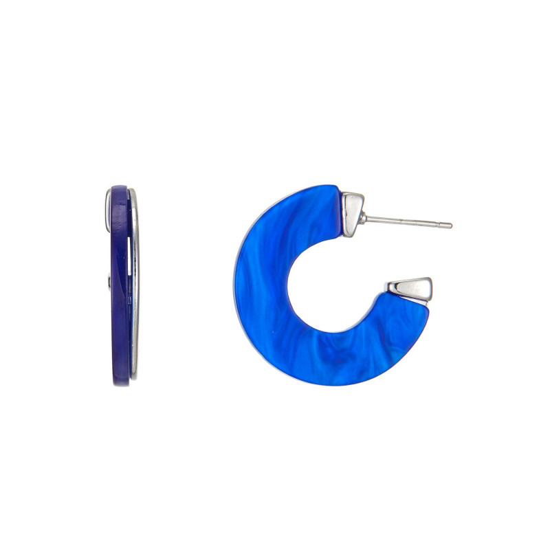 Bayo - Boucle d'oreille tige Bleue