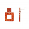 Edita - Boucle d'oreille tige Orange