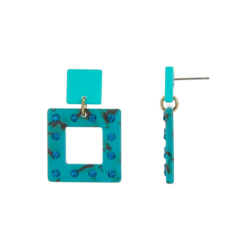 Edita - Boucle d'oreille tige Turquoise