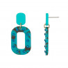 Elisabeti - Boucle d'oreille tige Turquoise