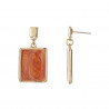 Eline - Boucle d'oreille tige Orange
