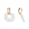 Becca - Boucle d'oreille clip Blanche