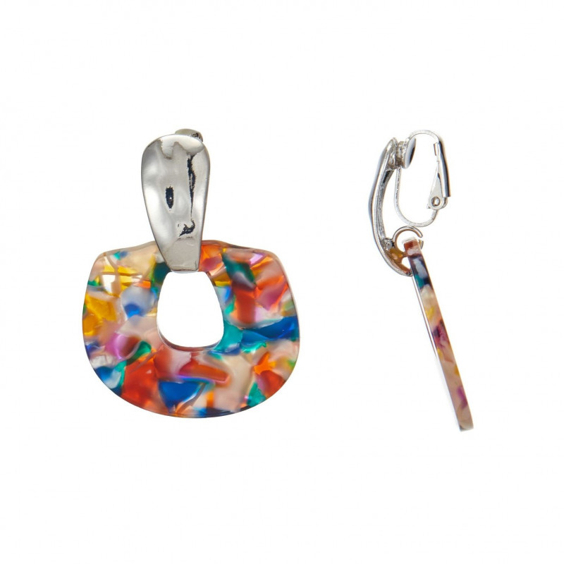 Becca - Boucle d'oreille clip Multicolore