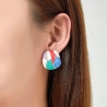 Binah - Boucle d'oreille clip Multicolore