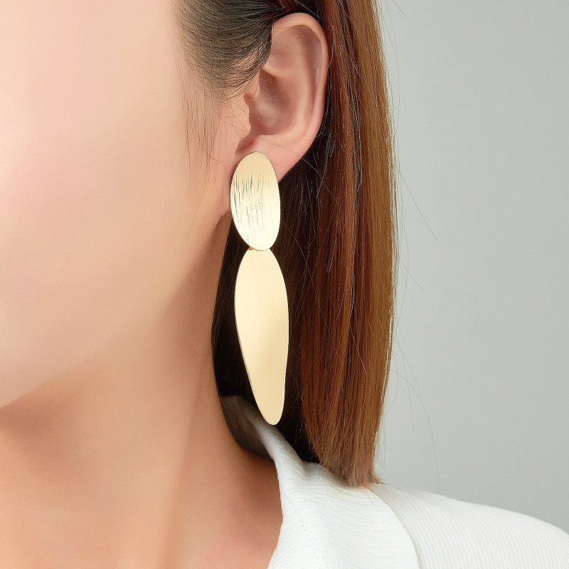 Genevra - Boucle d'oreille clip dorée