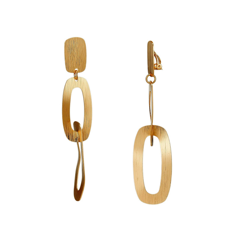 Georgetta - Boucle d'oreille clip dorée