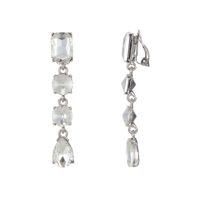 Wattana- Boucle d'oreille clip Blanche