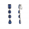 Wattana- Boucle d'oreille clip Bleue
