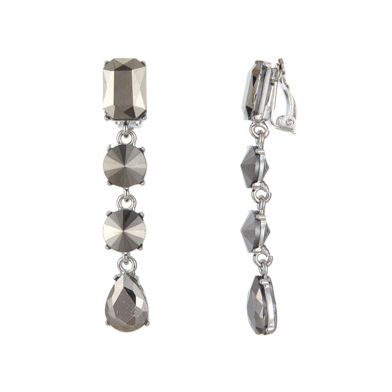 Wattana- Boucle d'oreille clip Grise