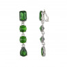Wattana- Boucle d'oreille clip Verte