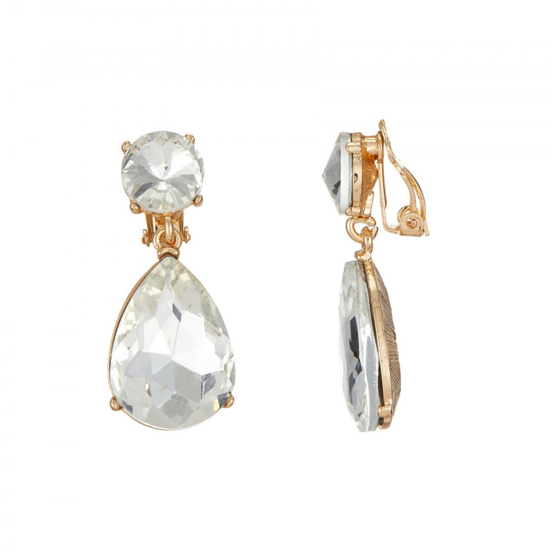 Wenonah - Boucle d'oreille clip Blanche