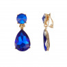 Wenonah - Boucle d'oreille clip Bleue