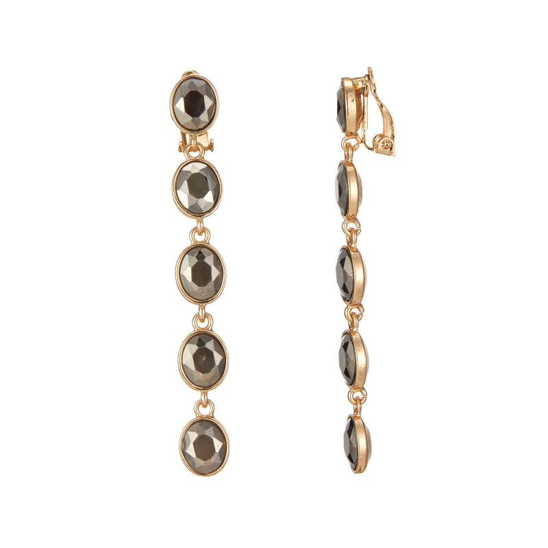 Whetu - Boucle d'oreille clip Grise