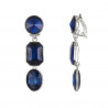 Winter - Boucle d'oreille clip Bleue