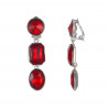 Winter - Boucle d'oreille clip Rouge