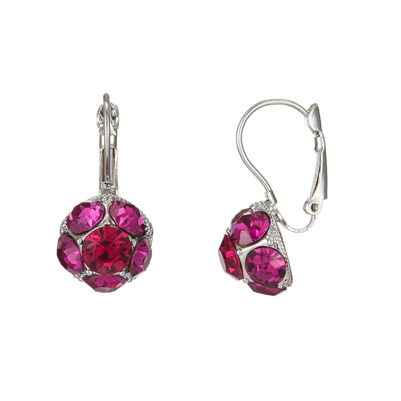 Wellada - Boucle d'oreille dormeuse fuchsia
