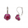 Wellada - Boucle d'oreille dormeuse fuchsia