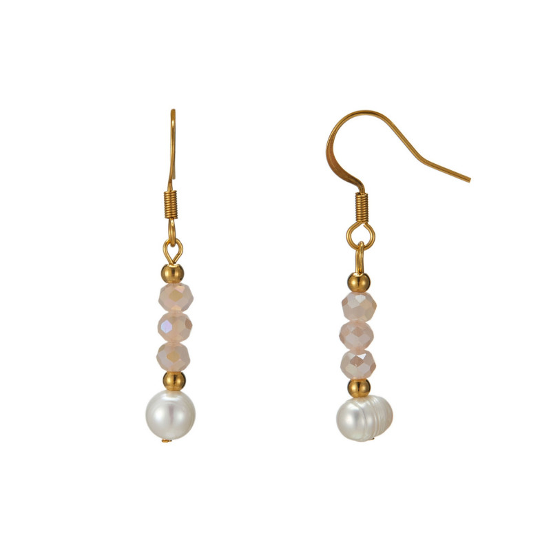 Udve - Boucle d'oreille acier Rose