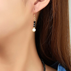 Udve - Boucle d'oreille acier Vert d'eau