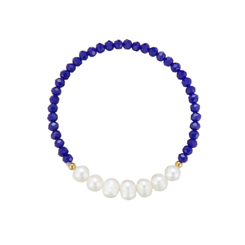 Udve - Bracelet élastique acier Bleu marine