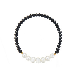 Udve - Bracelet élastique acier Noir