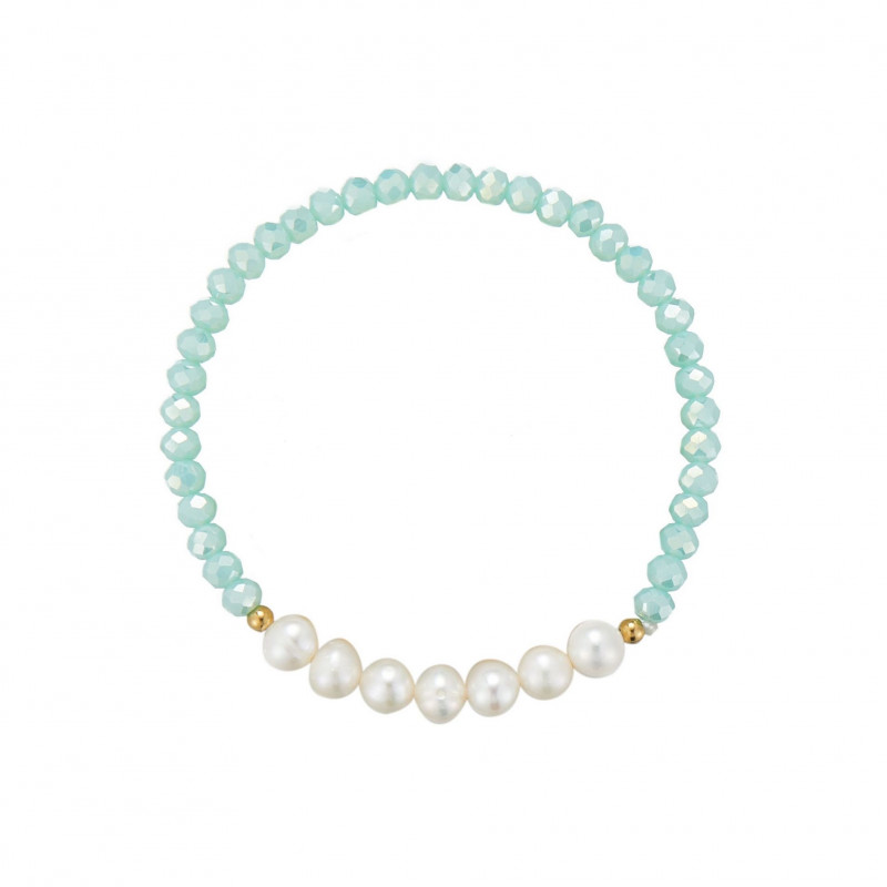 Udve - Bracelet élastique acier Vert d'eau