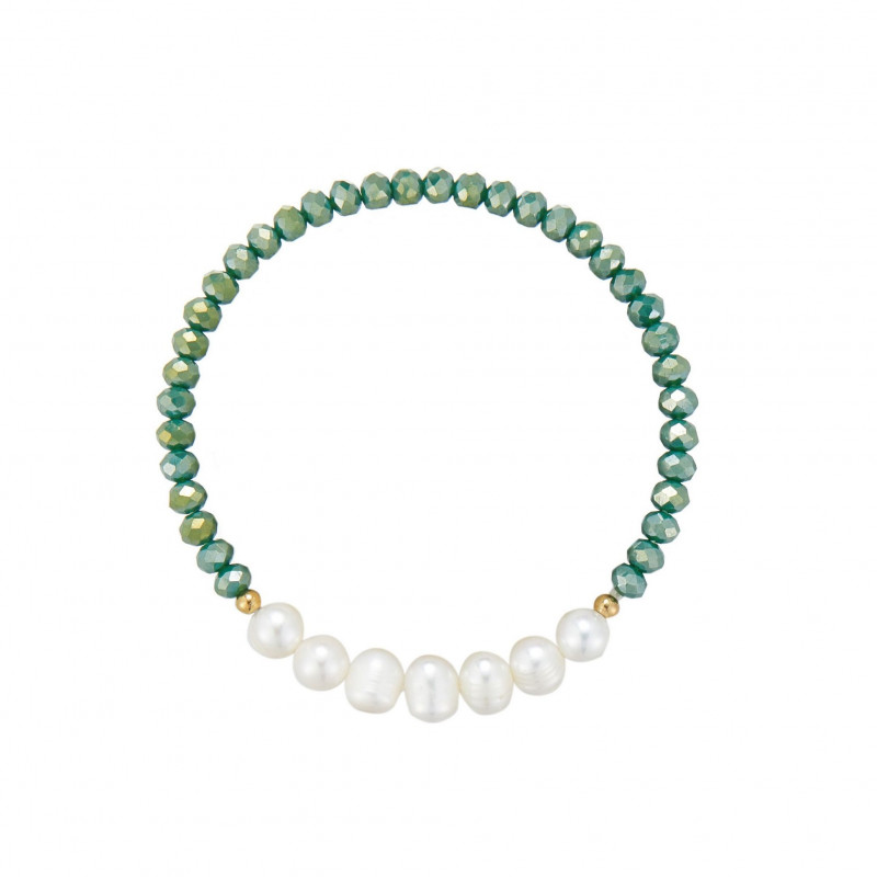 Udve - Bracelet élastique acier Vert