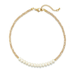 Udve - Collier acier Beige