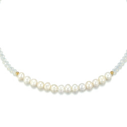 Udve - Collier acier Blanc