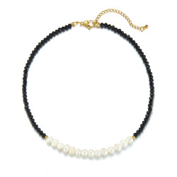 Udve - Collier acier Noir