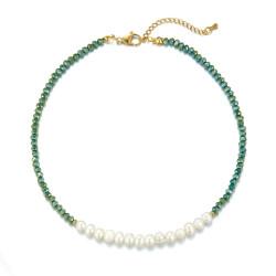 Udve - Collier acier Vert