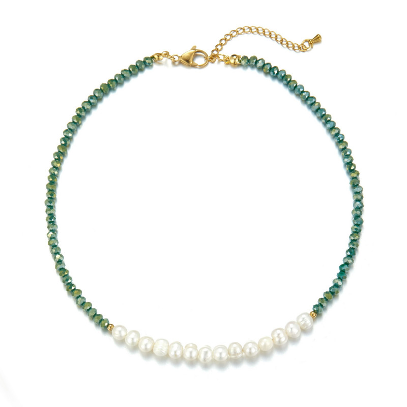 Udve - Collier acier Vert