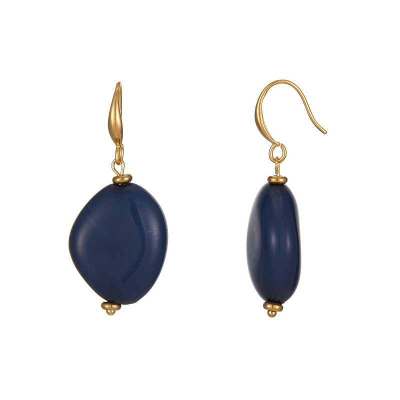 Unelma - Boucle d'oreille Acier Bleue