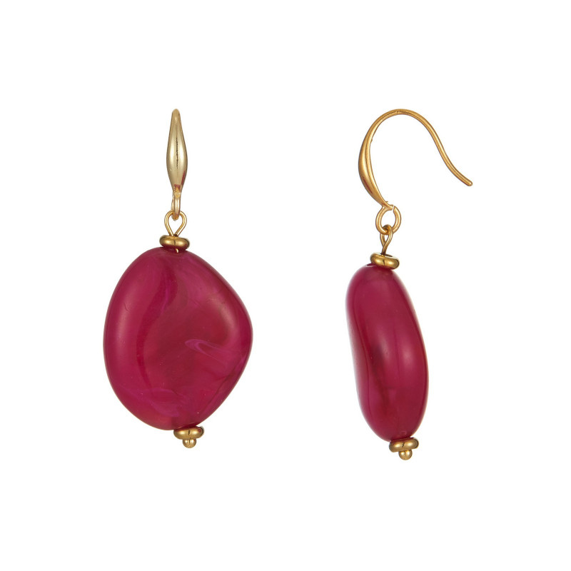 Unelma - Boucle d'oreille Acier Fuchsia