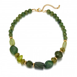 Unelma - Collier Acier Vert