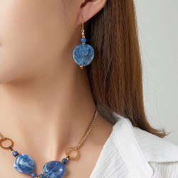 Urako - Boucle d'oreille Acier Verte