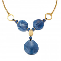 Urako - Collier Acier Bleu