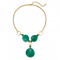 Urako - Collier Acier vert