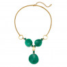 Urako - Collier Acier vert