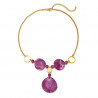 Urako - Collier Acier Violet