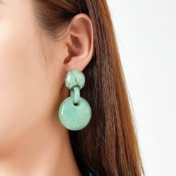 Edurne - Boucle d'oreille clip Rose