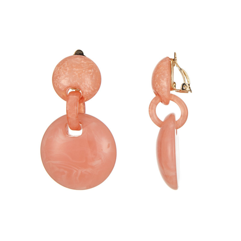 Edurne - Boucle d'oreille clip Rose