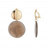 Esteri - Boucle d'oreille clip Grise