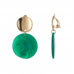 Esteri - Boucle d'oreille clip Verte
