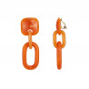 Eudocia - Boucle d'oreille clip Orange