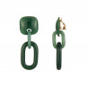Eudocia - Boucle d'oreille clip Verte